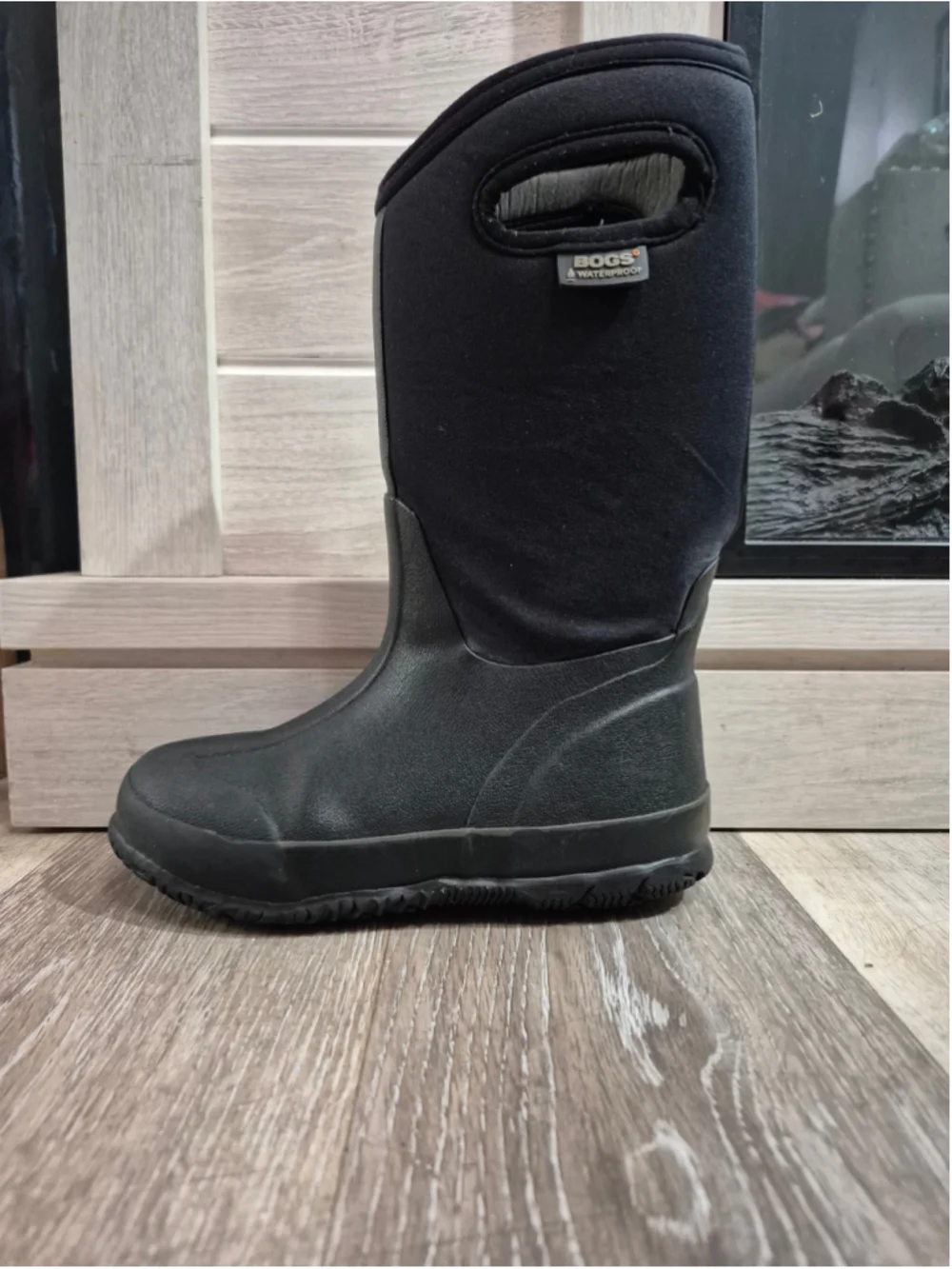 Bogs Classic High Waterproof Rain & Snow Boots 1 (Big kid( Black